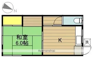 内田荘 A【202号室】の間取り
