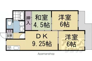 ハイツサイプリスA棟【308号室】の間取り