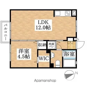 グランブルー【1階】の間取り