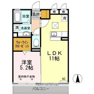 ファビュラス松下【1階】の間取り