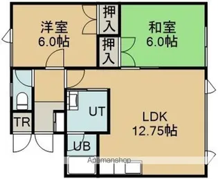 リヴェール鍛治Ⅲ【2階】の間取り
