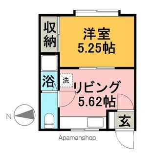 BEGIN−1【102号室】の間取り