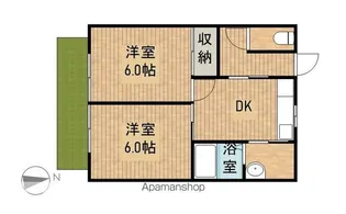 ハイツ大平B【1階】の間取り