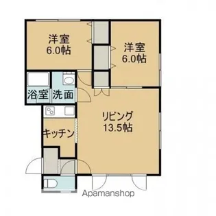 マ・メゾンYUNOHAMA【201号室】の間取り