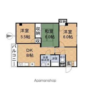 サンステージⅡ【201号室】の間取り