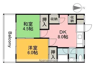 沓水ビル【202号室】の間取り