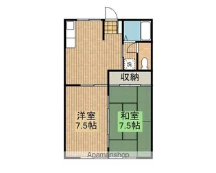 アネックス黒石野【1階】の間取り