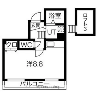 橘ハイツ貳番館【5階】の間取り