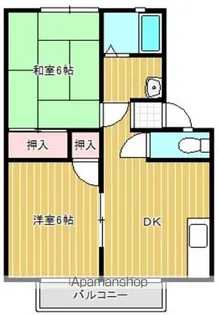 ハイツ瀬戸 B棟【1階】の間取り