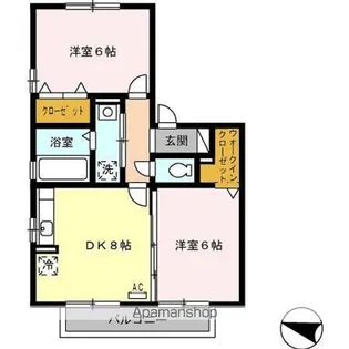 アイングルック【2階】の間取り