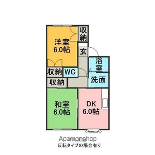 シャルマン扇【2階】の間取り