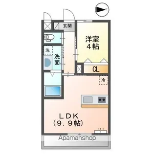 ユニヴェール【1階】の間取り
