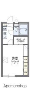 レオパレスGRANDEUR 島【101号室】の間取り