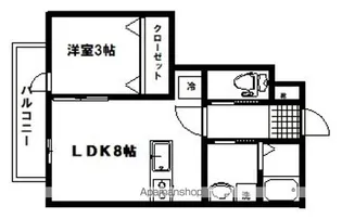 ソレーユ小松島【1階】の間取り