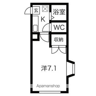 サンヒルズ旭ヶ丘【1階】の間取り
