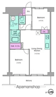 チェスターハウス川口【4階】の間取り