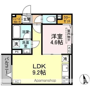セレスティア羽沢 B棟【2階】の間取り