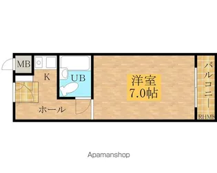 パレスコート【608号室】の間取り