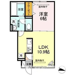 セジュールK&K【102号室】の間取り