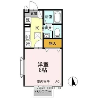 サンウィッシュ柴宮【1階】の間取り