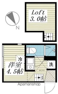 十六コート【103号室】の間取り