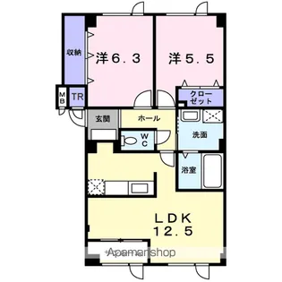 サカタハイム【2階】の間取り