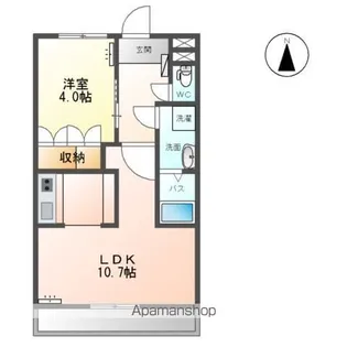 グランディール泰英1号館【1階】の間取り