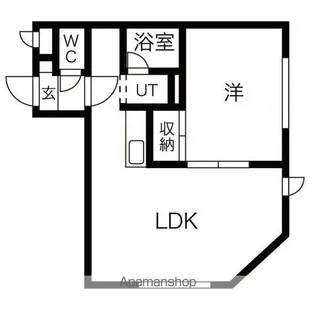 PLACE南郷【401号室】の間取り