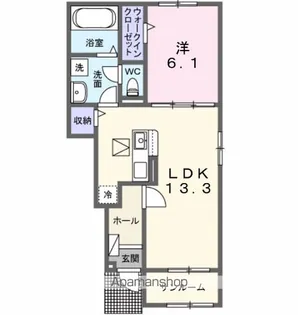ノイエ ハイマート【1階】の間取り