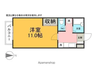 プレインレジデンス【206号室】の間取り