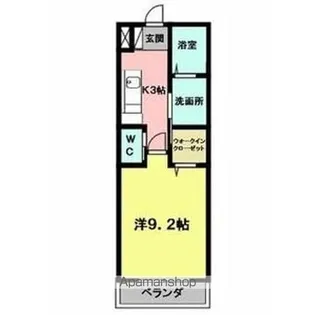 アルフォレスト折立【3階】の間取り