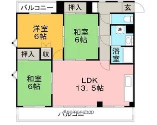 サンストリート松降【4階】の間取り