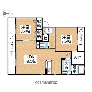 アヴニール【201号室】の間取り