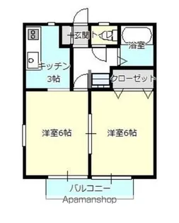 エクセル南仙北【101号室】の間取り