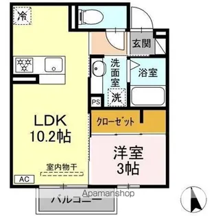 LE LIEN AKANE SOUTH【2階】の間取り