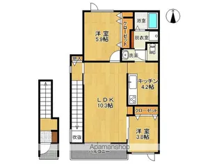 CLASS AP【H号室】の間取り