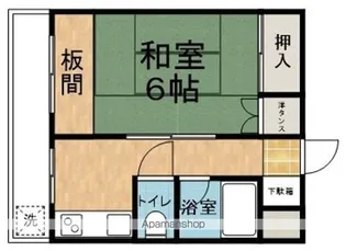 ユースハイツ【2階】の間取り