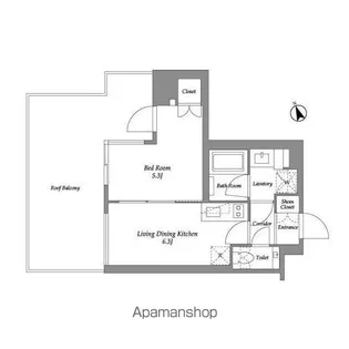 ENETIAL代官山【3階】の間取り