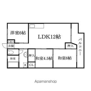 小田原45ビル【7階】の間取り