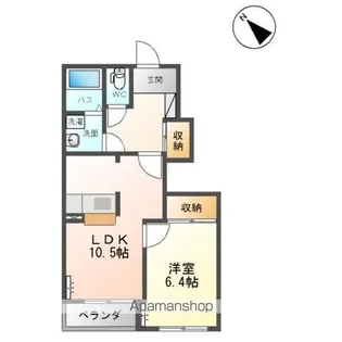 ソレイユ【1階】の間取り