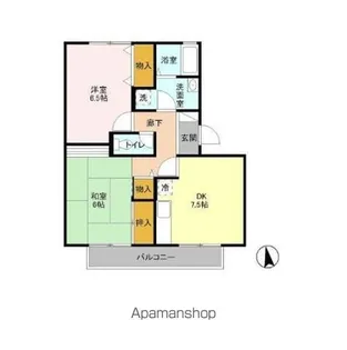 メゾンソレーユ【1階】の間取り