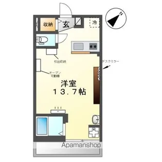 ジュネス粕壁東【3階】の間取り
