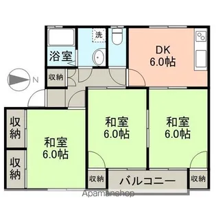 シャトレファミーユ【203号室】の間取り
