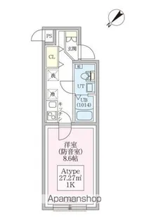 スカイラシクラス平和台【101号室号室】の間取り