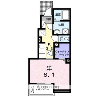 ハモニクオーレ【1階】の間取り