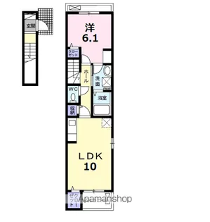 ミルティーユ【2階】の間取り