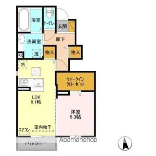 ブレポット【1階】の間取り