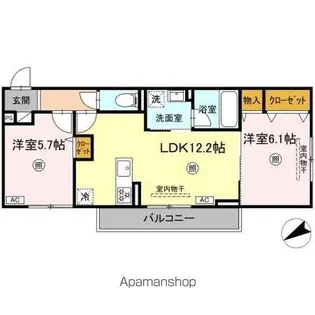 セルヴェール【2階】の間取り
