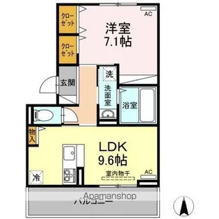DROOM勅使【2階】の間取り
