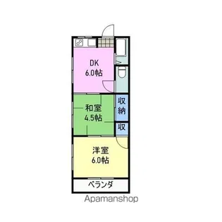 コーポ瑞穂【301号室】の間取り
